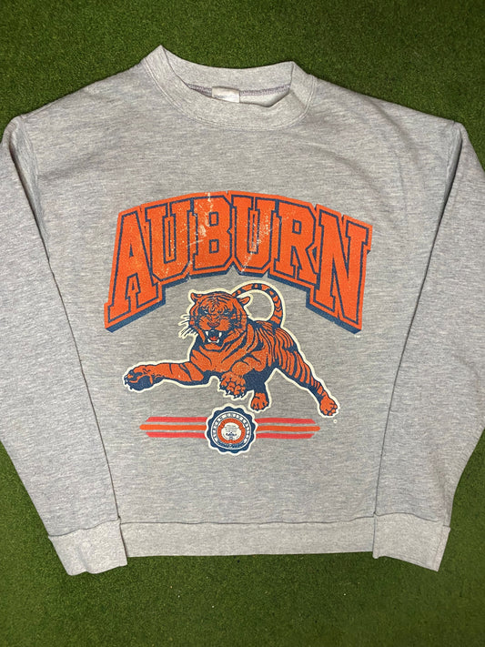 80s Auburn Tigers - Vintage College Sweatshirt (Large) 