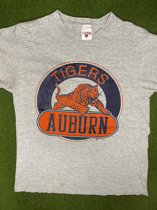 80s Auburn Tigers - Vintage College Tee (Large) Gametime Vintage