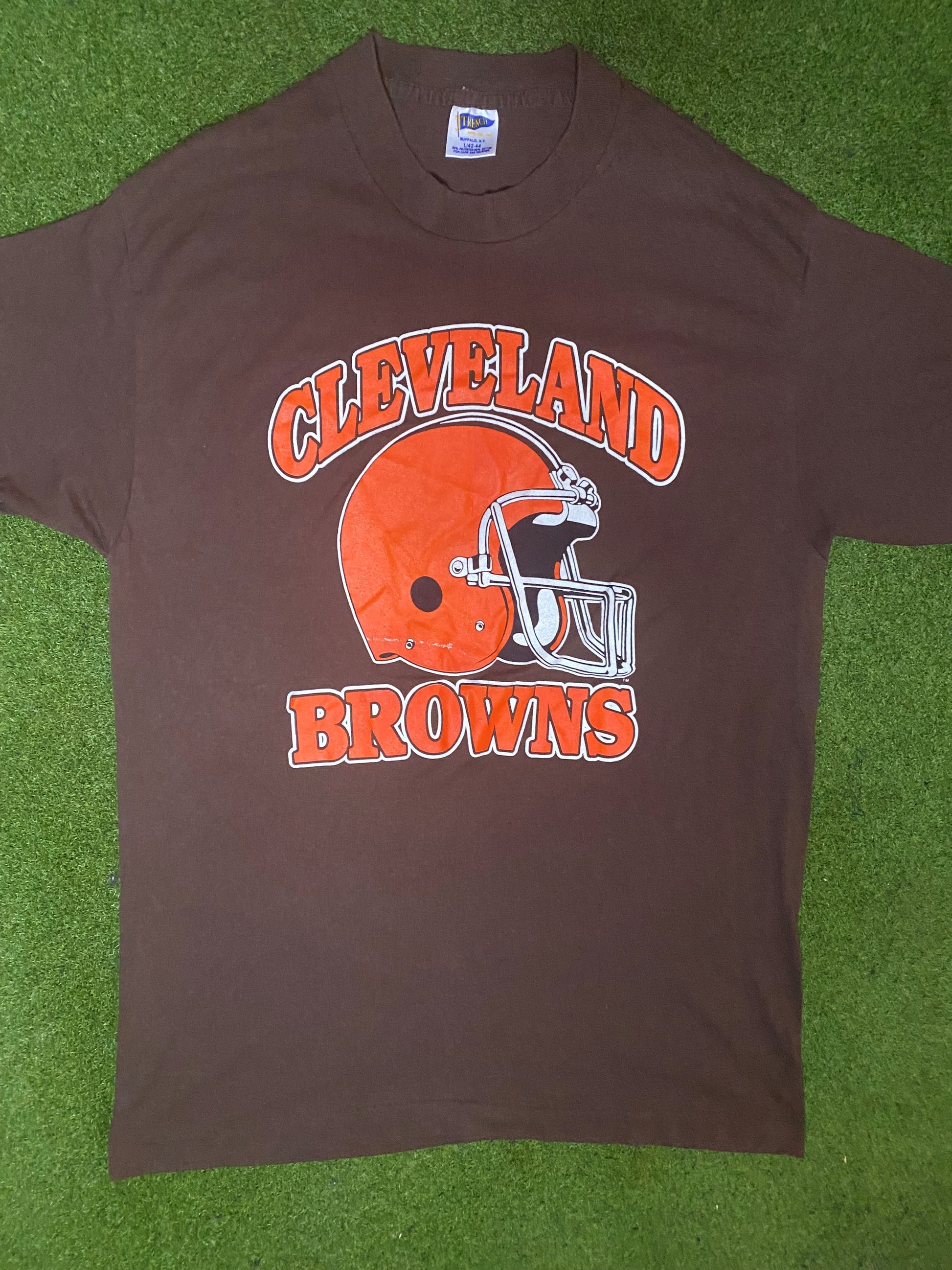 80s Cleveland Browns - Vintage NFL T-Shirt (Large) 