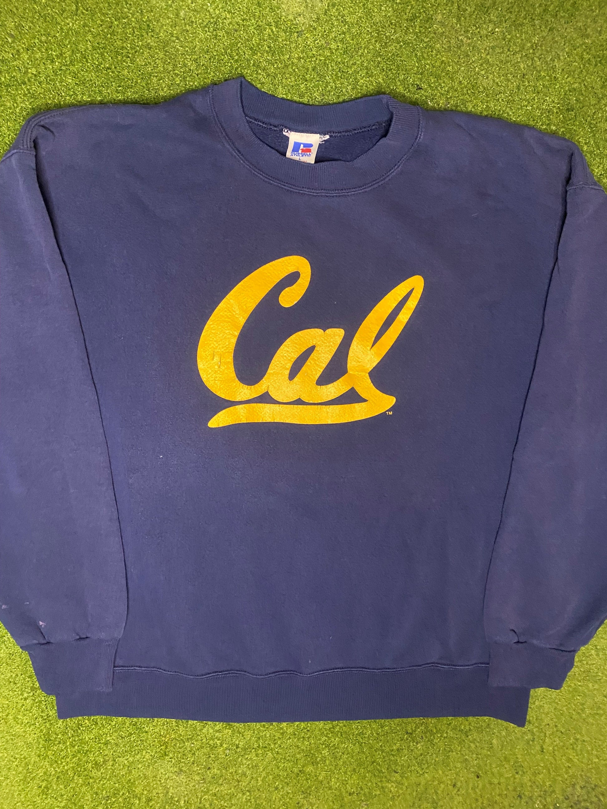 80s California Golden Bears - Vintage College Sweatshirt (Large) - Gametime Vintage