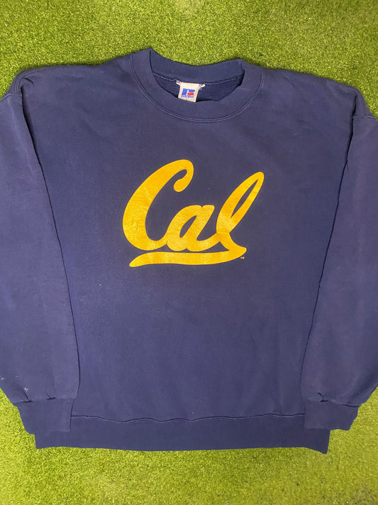 80s California Golden Bears - Vintage College Sweatshirt (Large) - Gametime Vintage