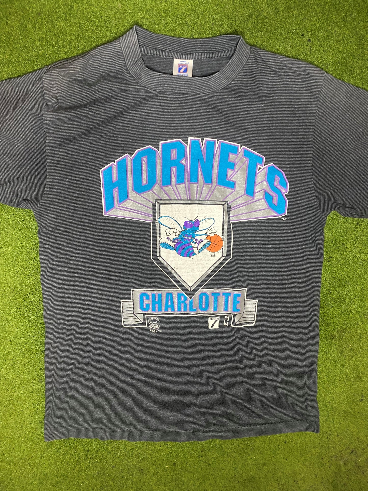 80s Charlotte Hornets - Vintage NBA T-Shirt (Large) 