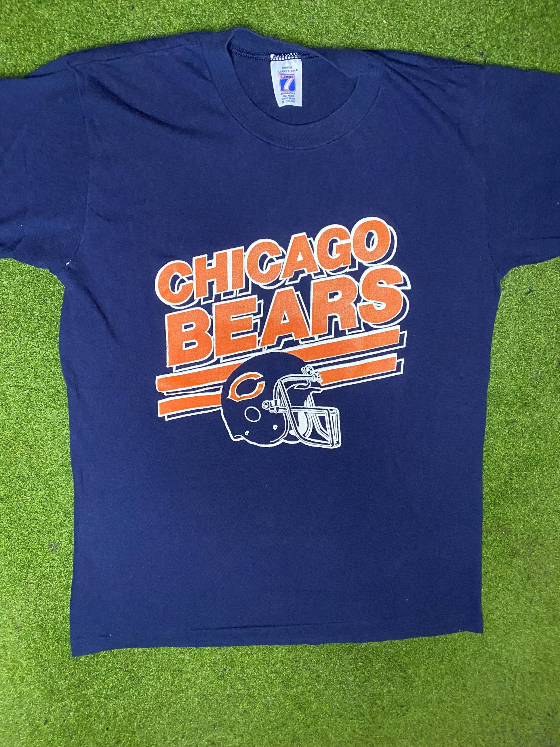 80s Chicago Bears - Vintage NFL T-Shirt (Medium)