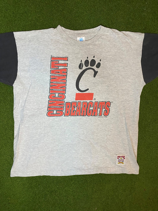 80s Cincinnati Bearcats - Vintage College T-Shirt (XL) Gametime Vintage