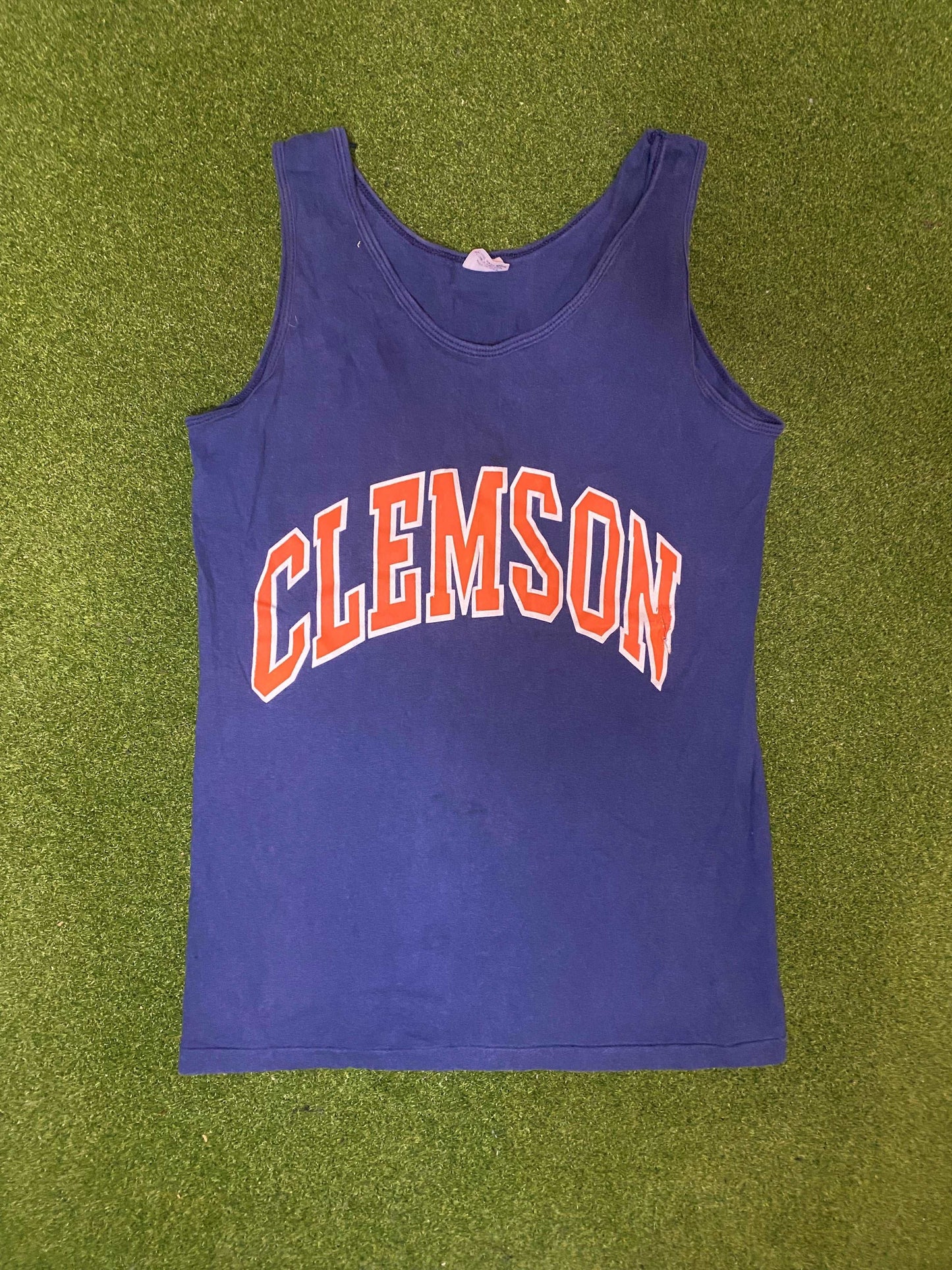 80s Clemson Tigers - Vintage College Tank (Medium)