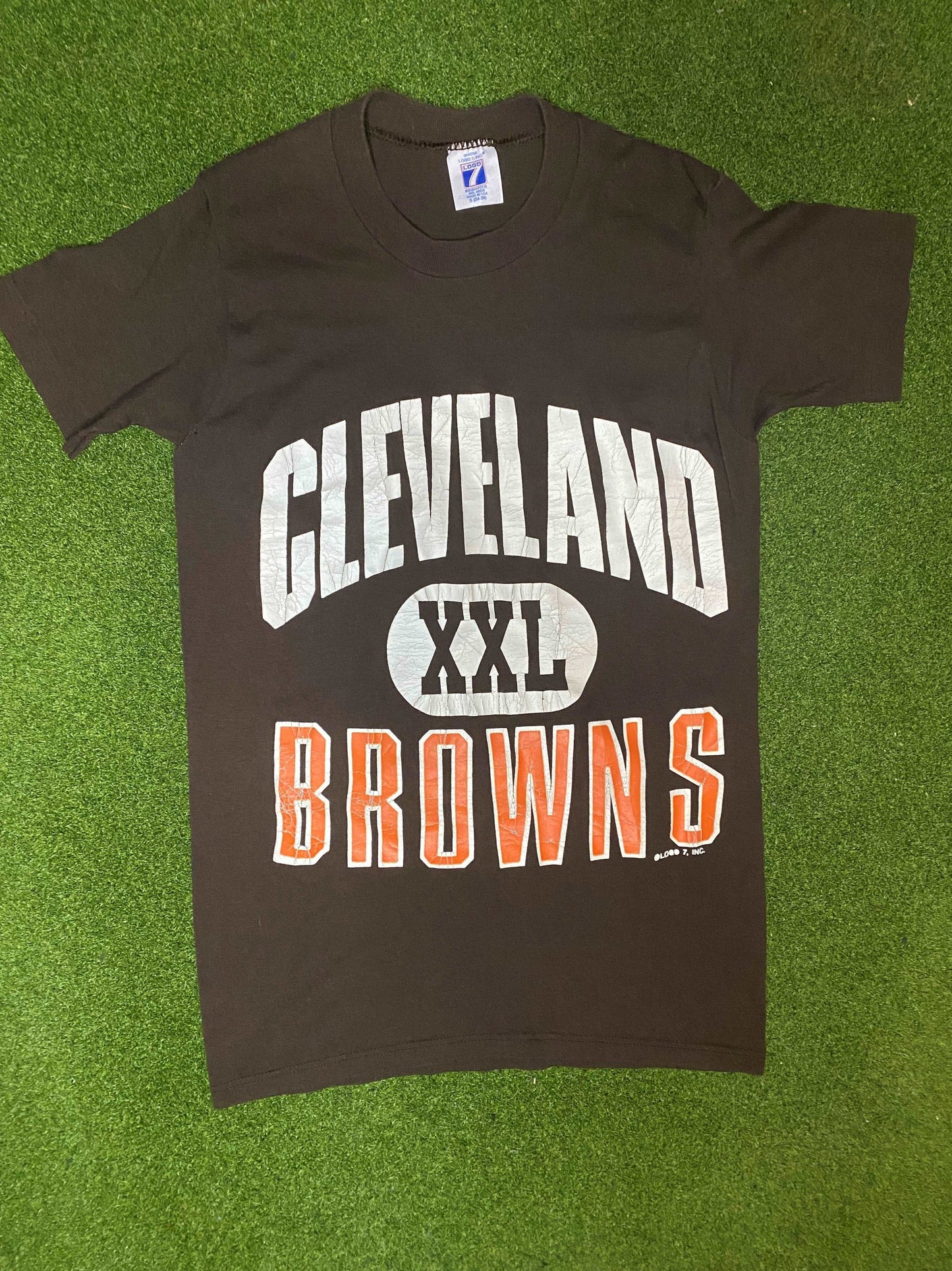 80s Cleveland Browns - Vintage NFL T-Shirt (Small)