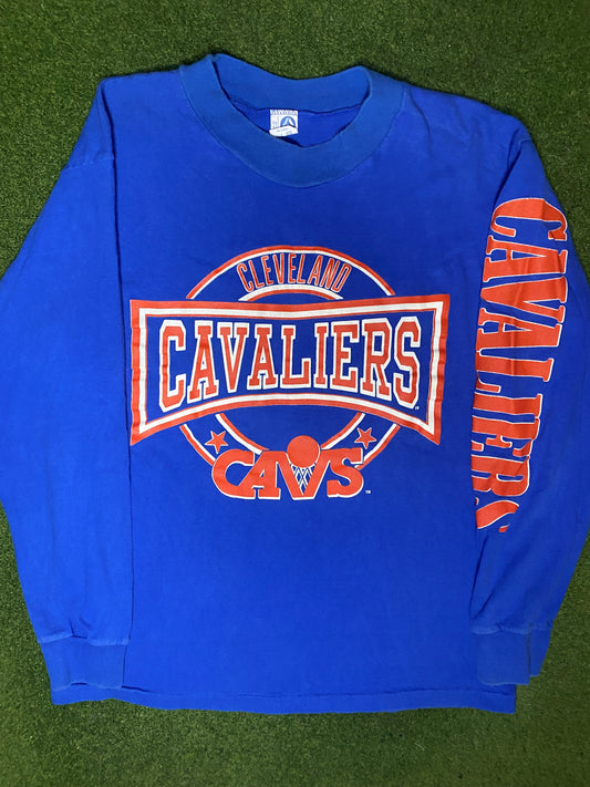 80s Cleveland Cavaliers - Vintage NBA Long Sleeve (Large)