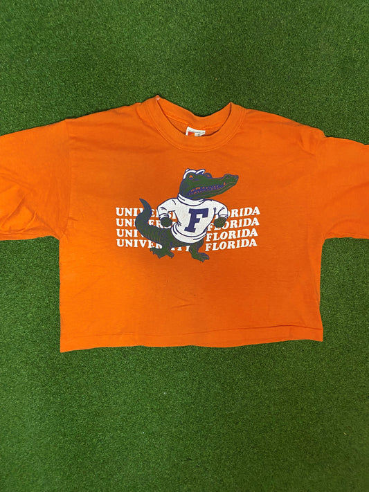 80s Florida Gators - Vintage College Cropped T-Shirt (XL)