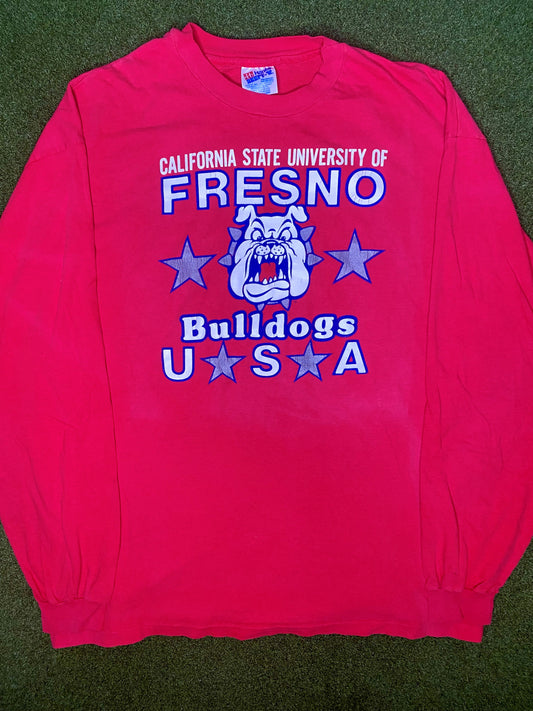 80s Fresno State Bulldogs - Vintage College Longsleeve (XL)