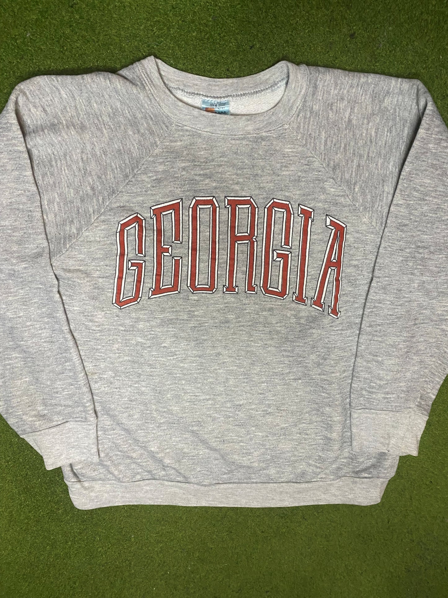 80s Georgia Bulldogs - Vintage College Sweatshirt (Large) Gametime Vintage