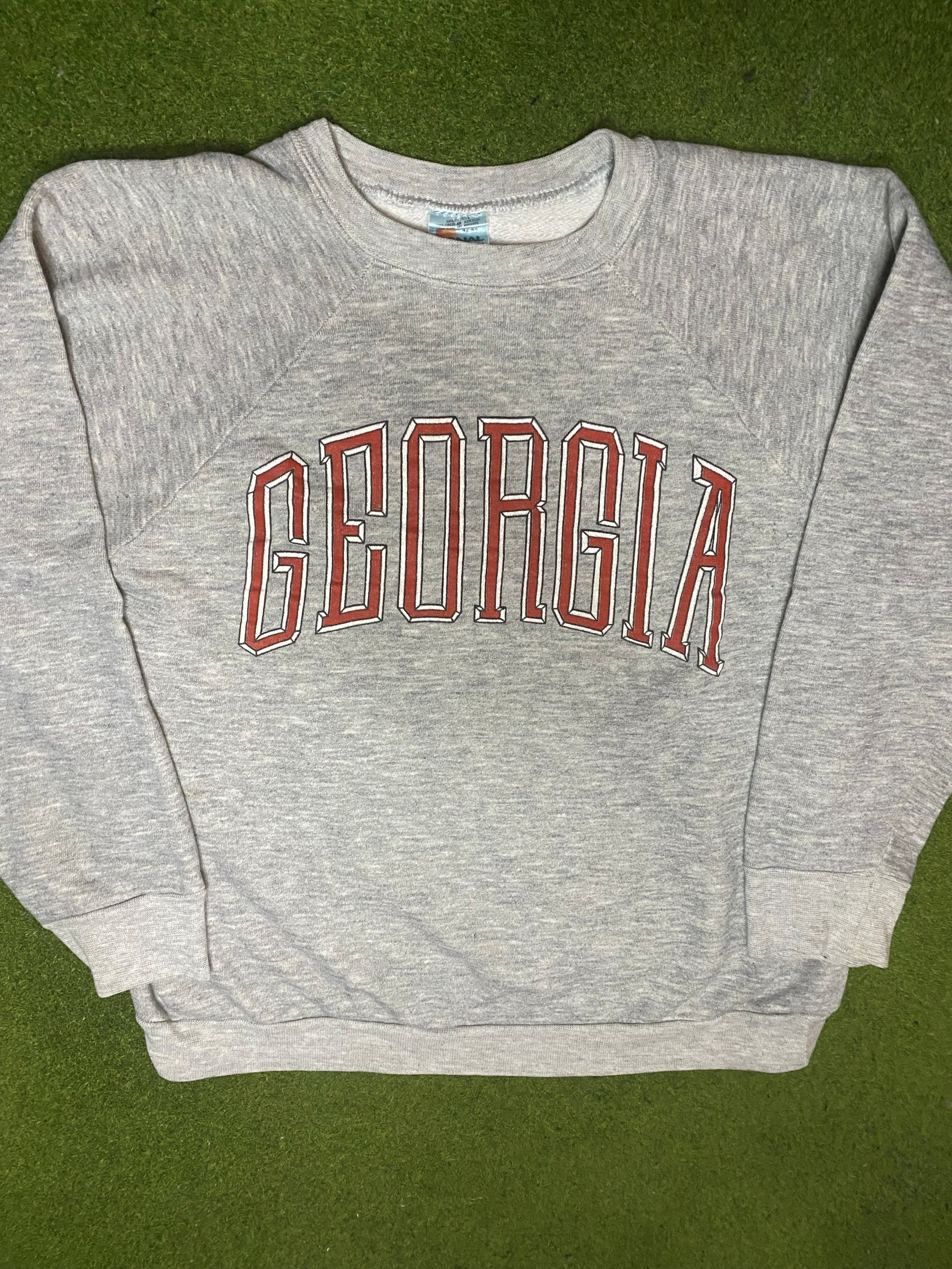 80s Georgia Bulldogs - Vintage College Sweatshirt (Large)