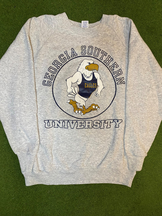 80s Georgia Southern Eagles - Vintage College Sweatshirt (2XL) 