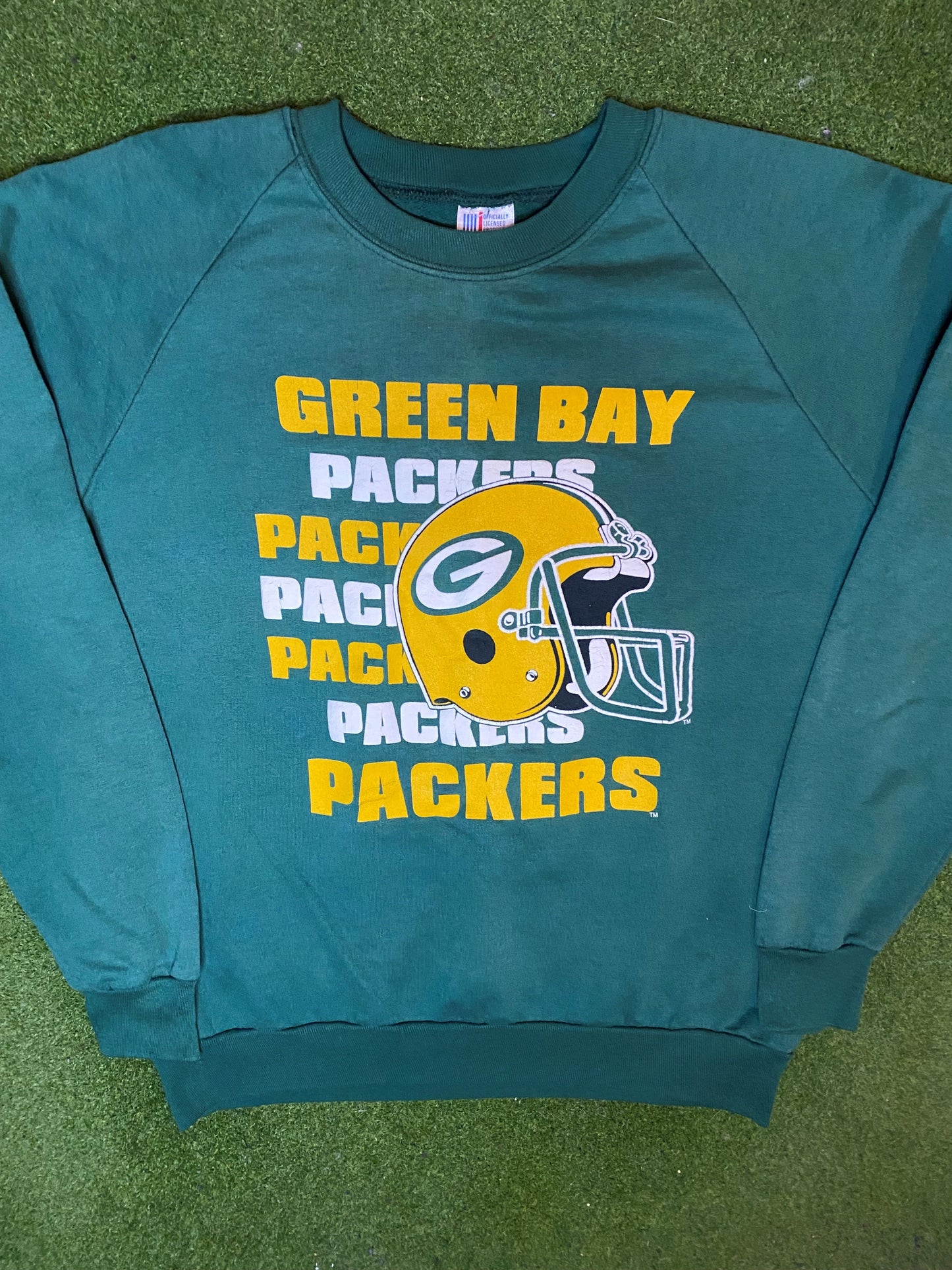 80s Green Bay Packers - Vintage NFL Sweatshirt (Large) Gametime Vintage