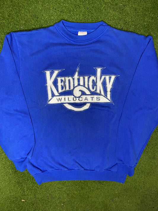 80s Kentucky Wildcats - Vintage College Sweatshirt (Large) Gametime Vintage