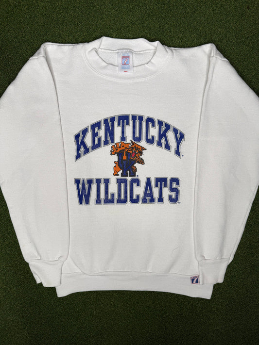 80s Kentucky Wildcats - Vintage College Sweatshirt (Small)