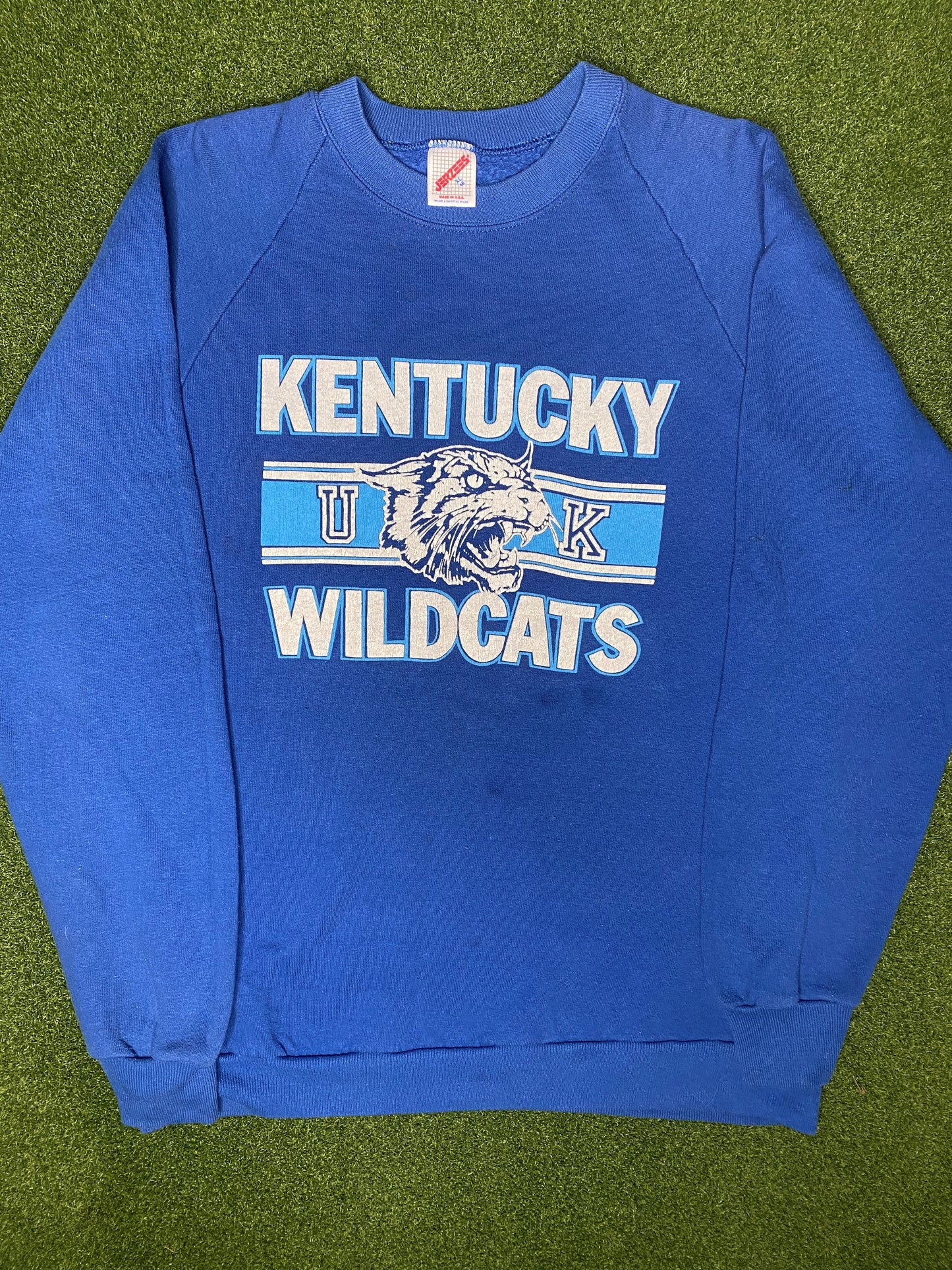 80s Kentucky Wildcats - Vintage College Crewneck Sweatshirt (XL)