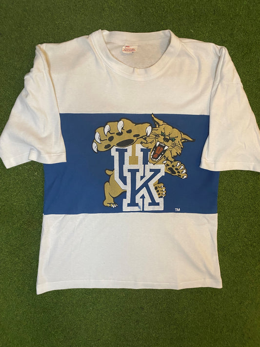 80s Kentucky Wildcats - Vintage College T-Shirt (Medium) Gametime Vintage