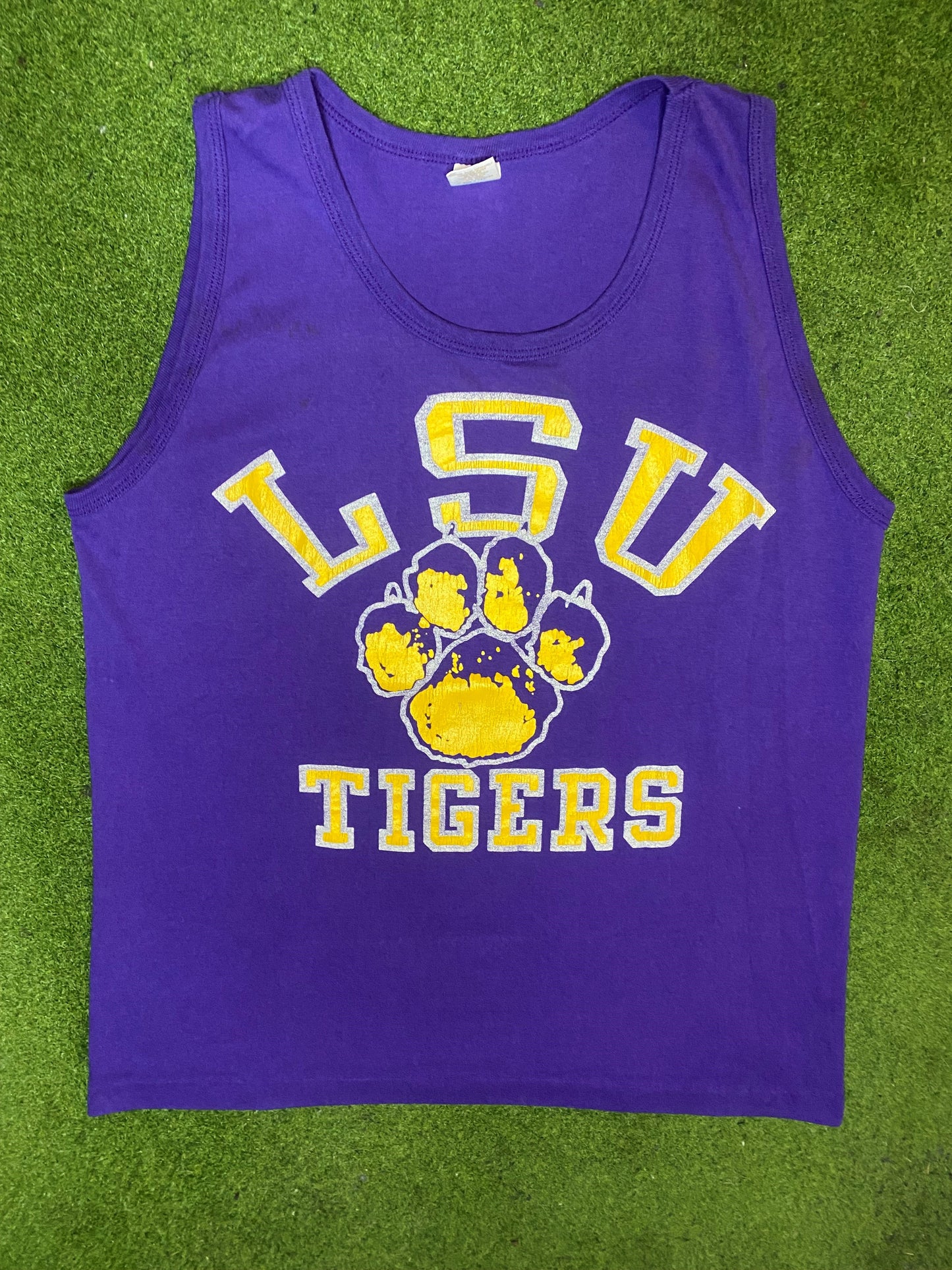 80s LSU Tigers - Vintage College Tank (Medium)