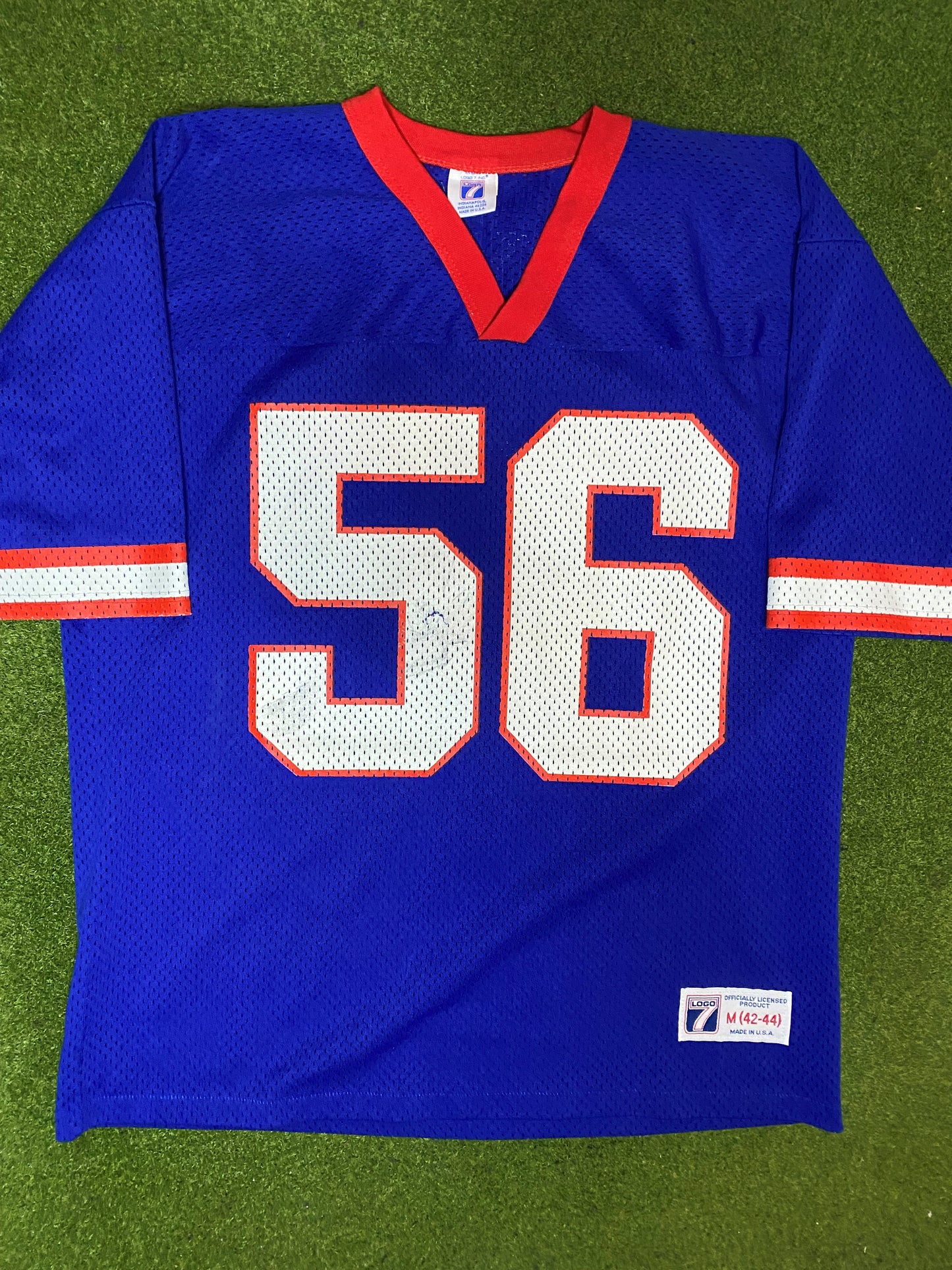 80s New York Giants - Lawrence Taylor #56 - Logo 7 - Vintage NFL Jersey (Medium)