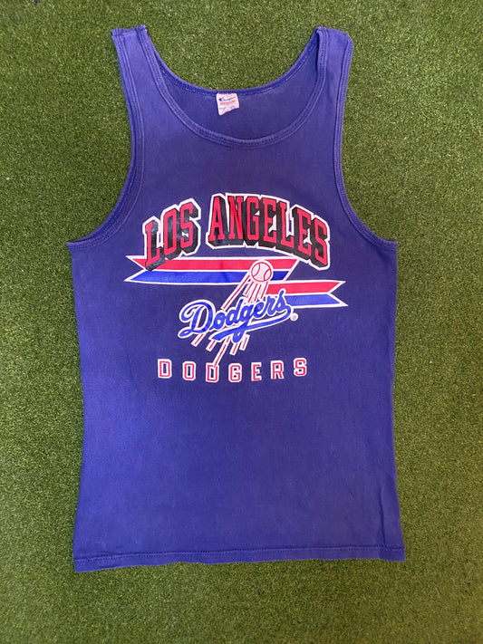 80s Los Angeles Dodgers - Vintage MLB Tank (Medium) - Gametime Vintage