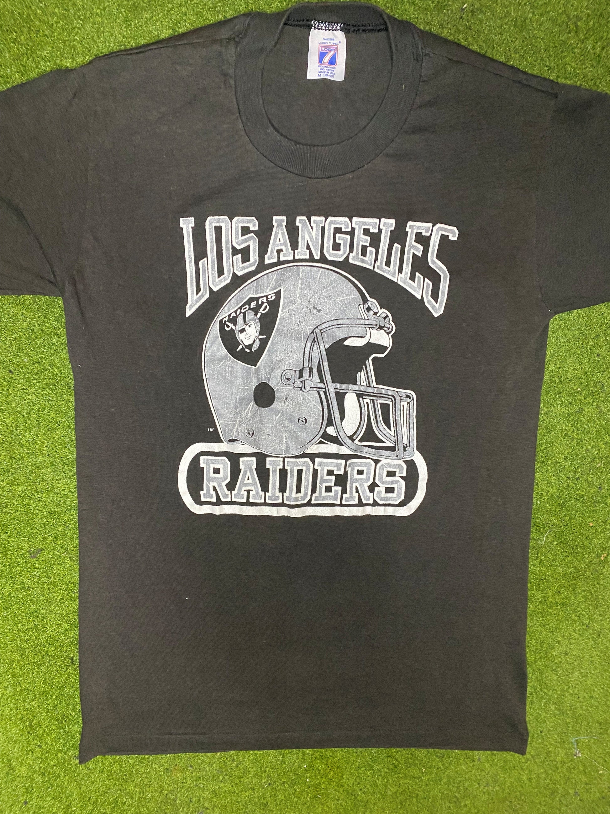 80s Los Angeles Raiders - Vintage NFL T-Shirt (Medium)