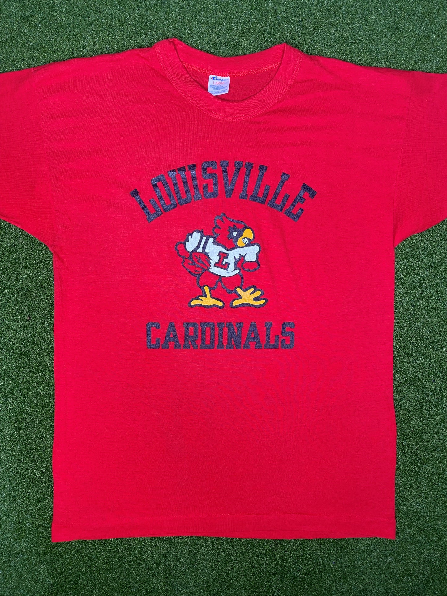 80s Louisville Cardinals - Vintage College Tee (Large)