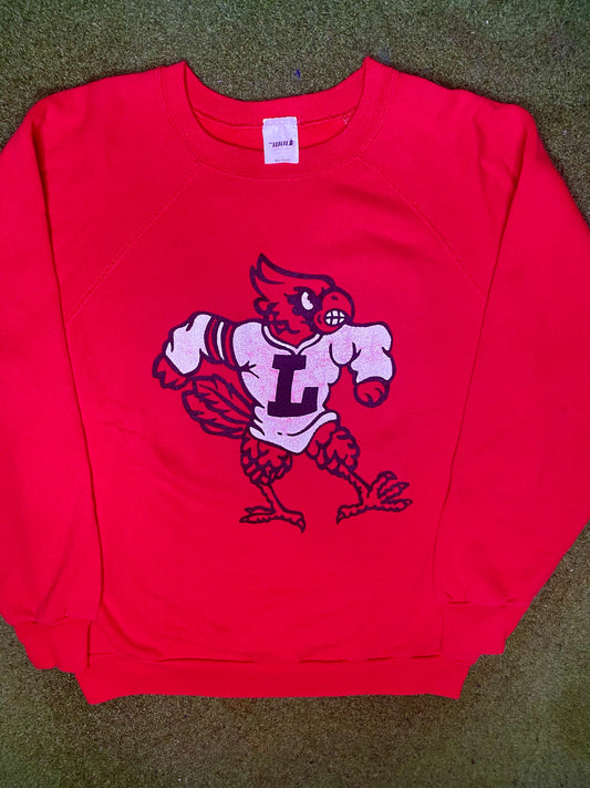 80s Louisville Cardinals - Vintage College Crewneck Sweatshirt (Medium)