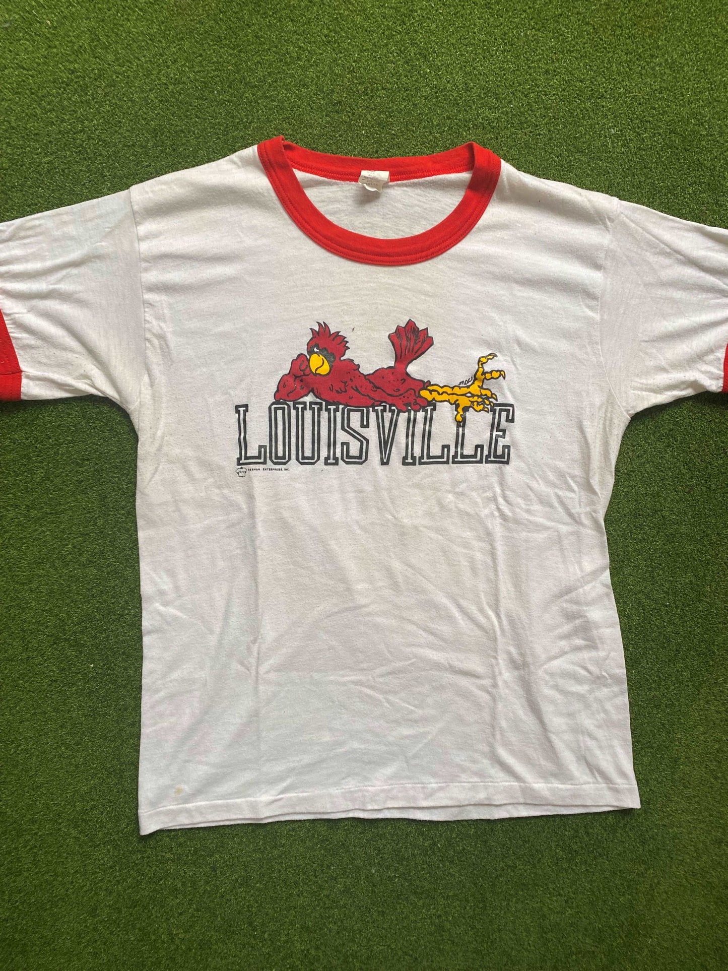 80s Louisville Cardinals - Vintage College Tee Shirt (XL)