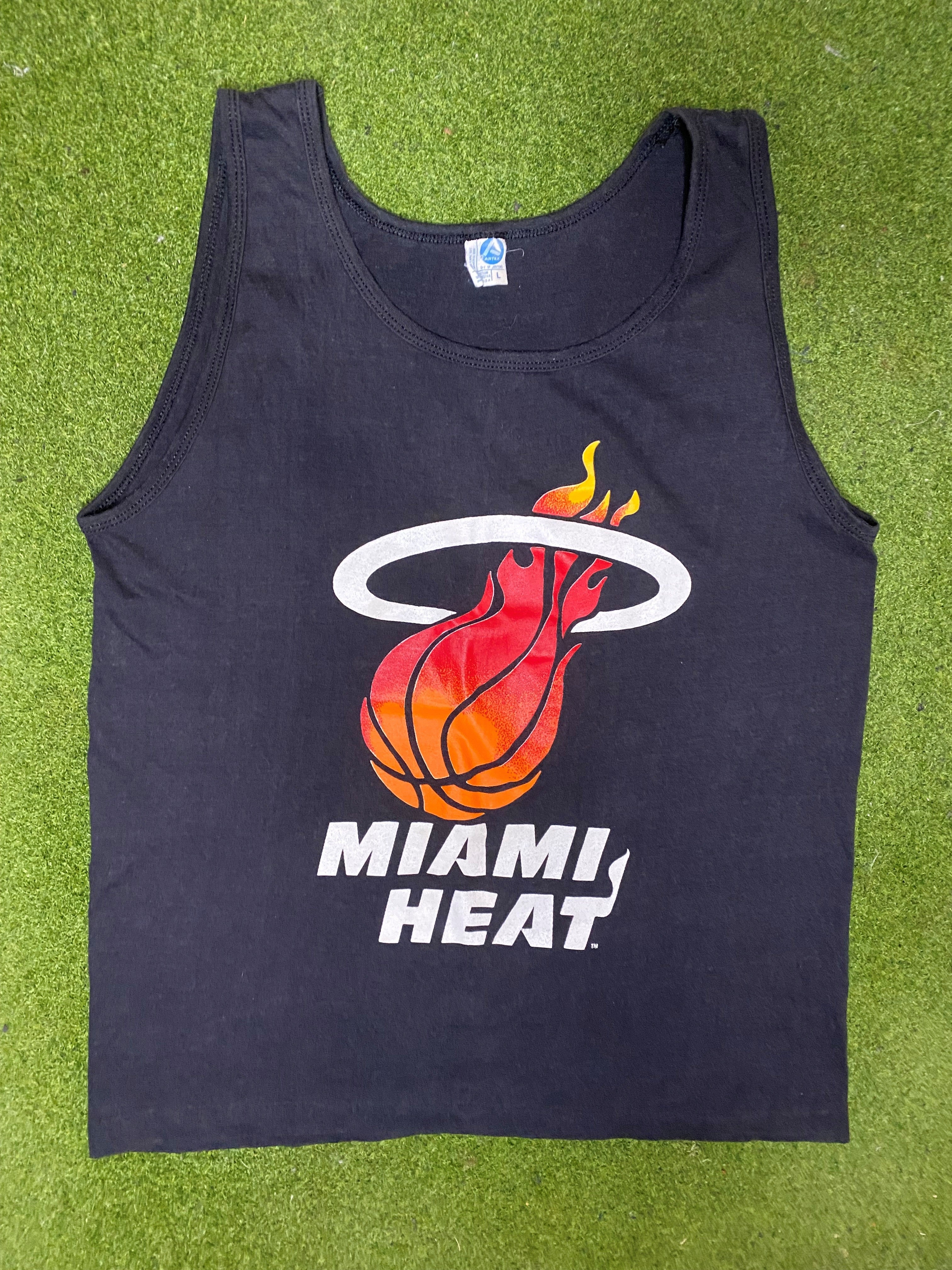 80s Miami Heat Vintage NBA Tank (Large) Gametime Vintage
