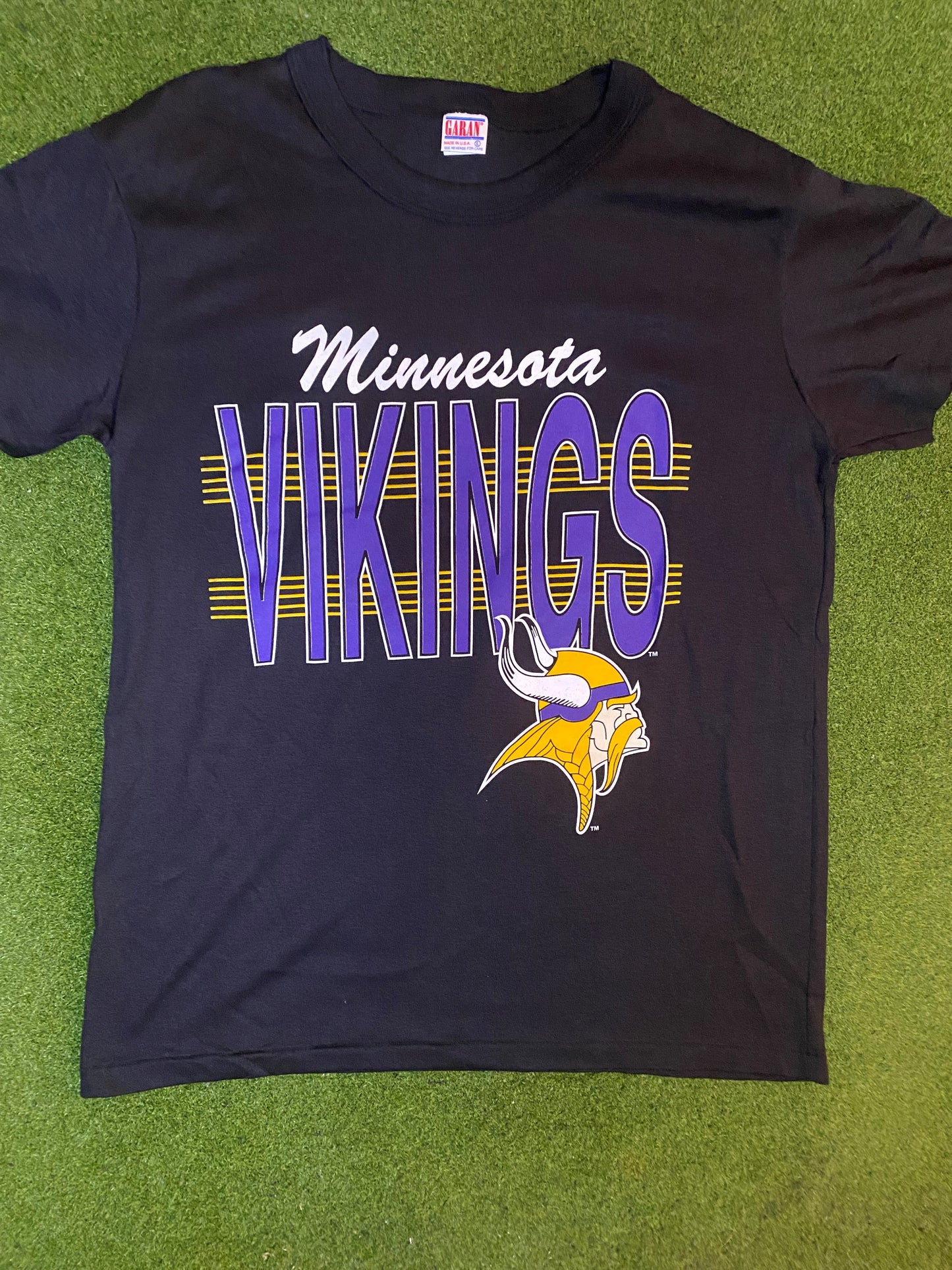 80s Minnesota Vikings - Vintage NFL T-Shirt (XL) Gametime Vintage