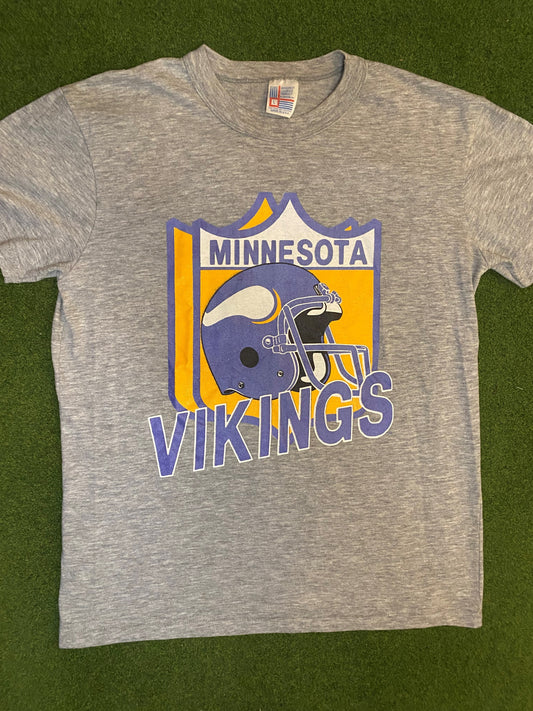 80s Minnesota Vikings - Vintage NFL T-Shirt (Large)