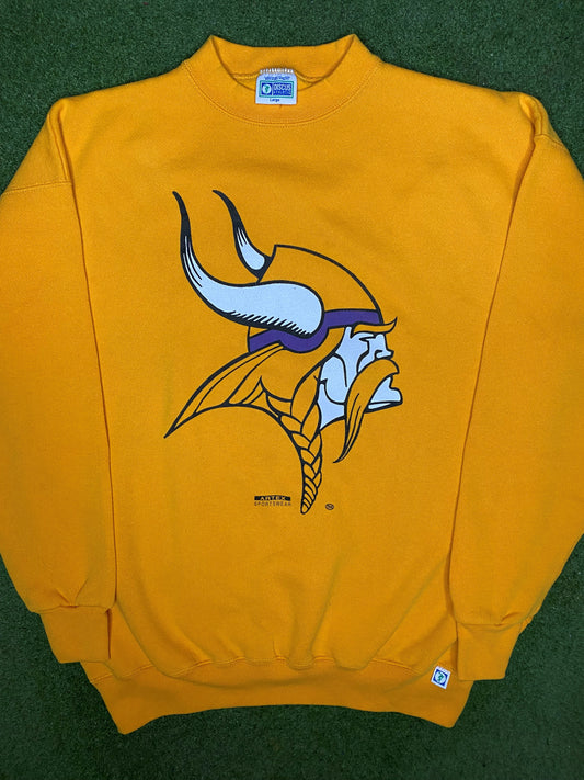 80s Minnesota Vikings - Vintage NFL Crewneck Sweatshirt (Large)