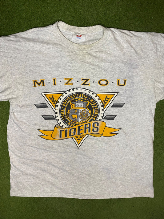 80s Missouri Tigers - Vintage University T-Shirt (XL) Gametime Vintage