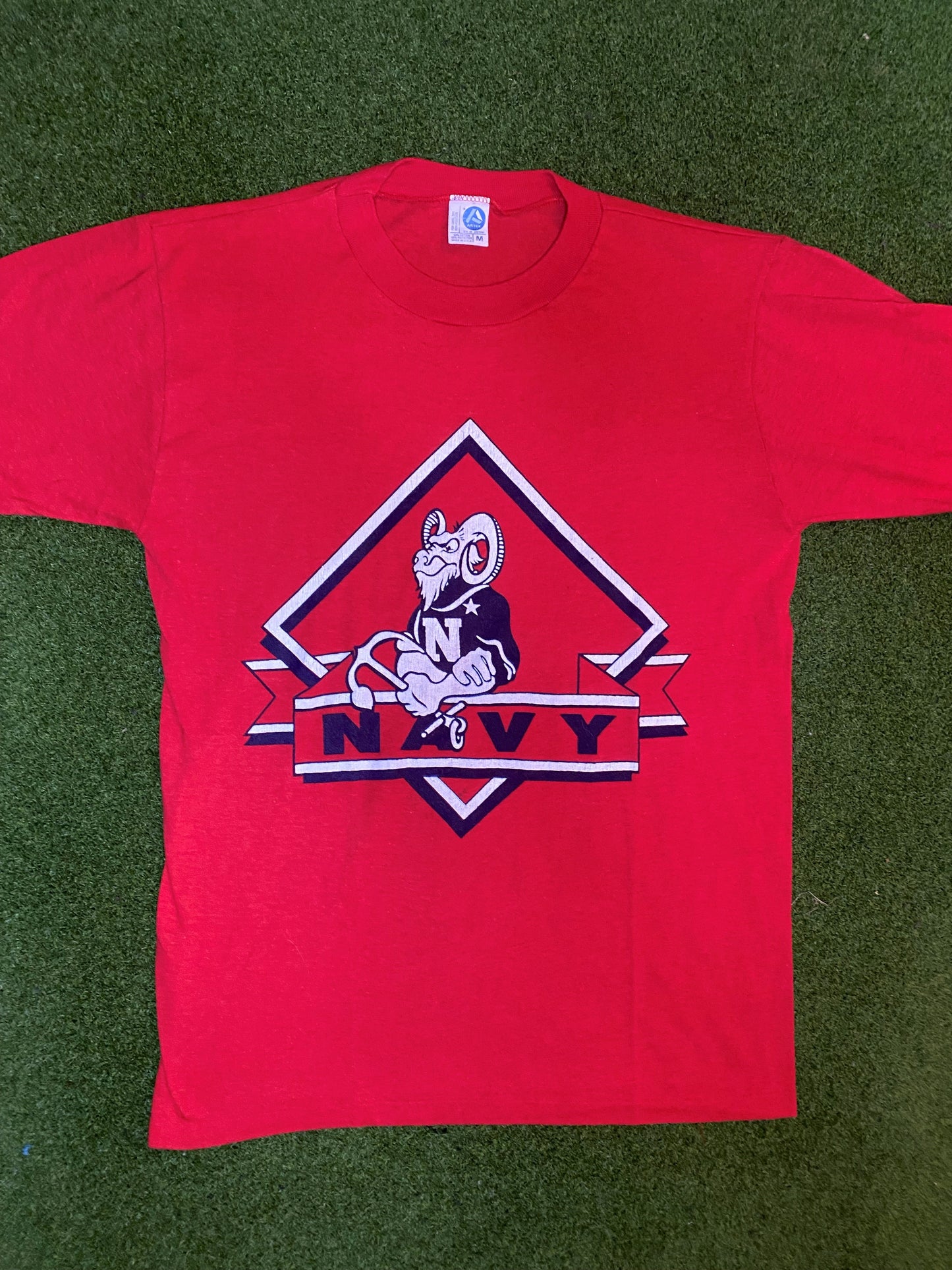 80s Navy - USA - Vintage Military Tee Shirt (Medium)