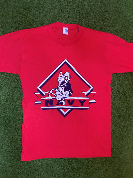 80s Navy - USA - Vintage Military Tee Shirt (Medium)