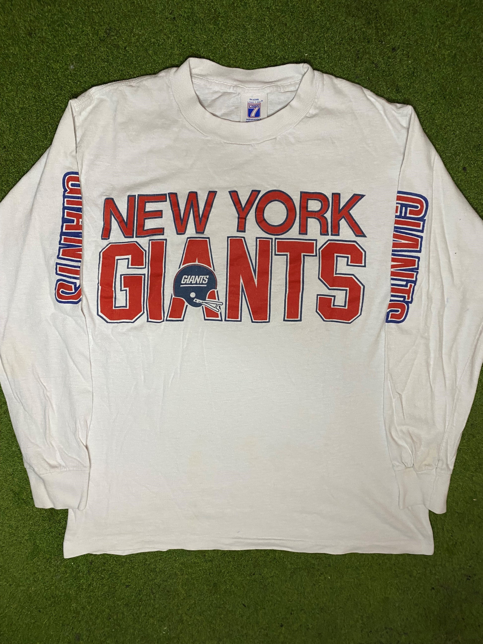 80s New York Giants - Vintage NFL Long Sleeve (Medium)