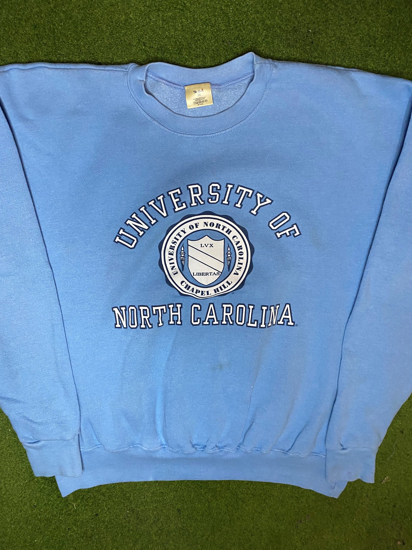 80s North Carolina Tar Heels - Vintage University Sweatshirt (2XL) Gametime Vintage