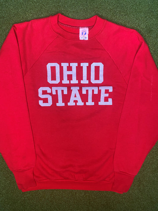 80s Ohio State Buckeyes - Vintage College Sweatshirt (Large)