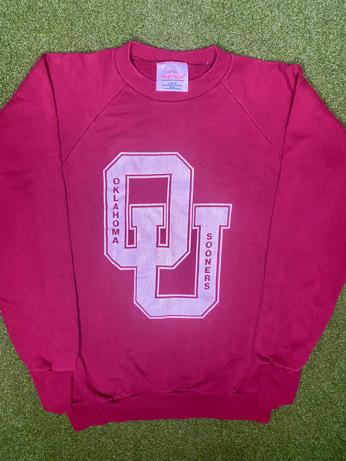 80s Oklahoma Sooners - Vintage College Sweatshirt (Large)
