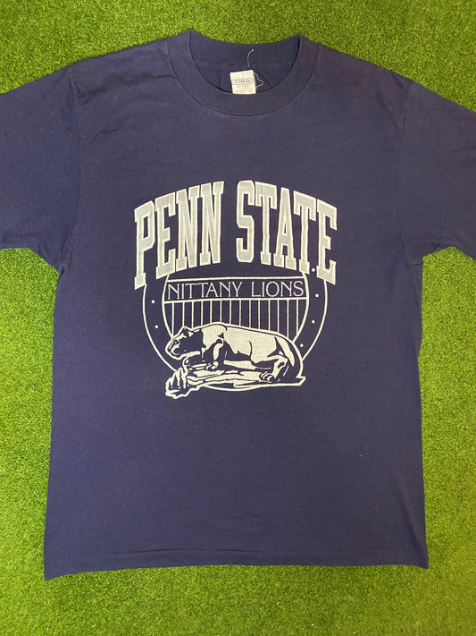 80 Penn State Nittany Lions - Vintage College T-Shirt (Large)