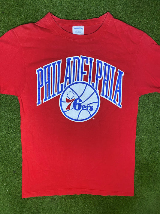 80s Philadelphia 76ers - Vintage NBA T-Shirt (Medium) 