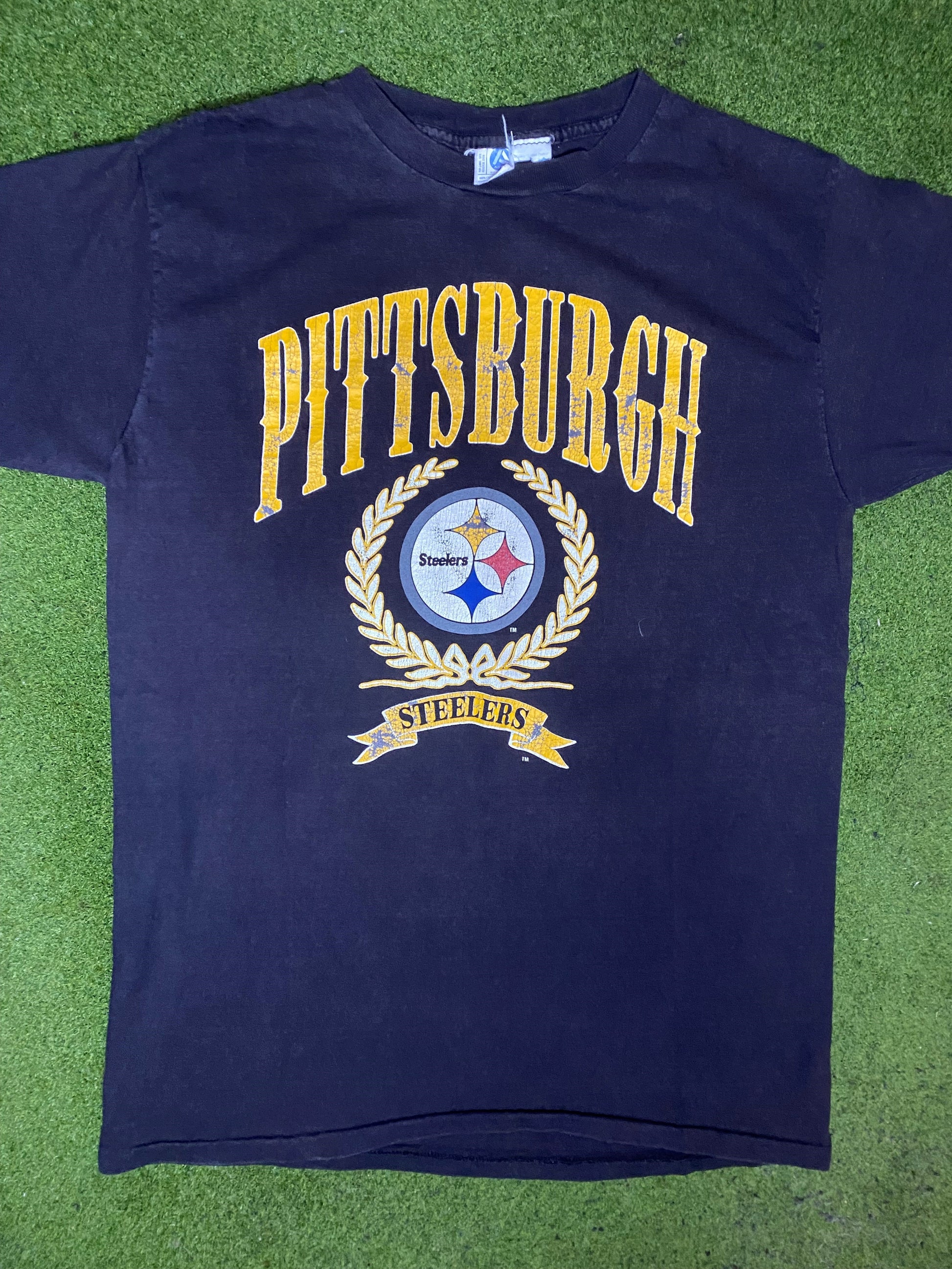 80s Pittsburgh Steelers - Vintage NFL T-Shirt (Large)