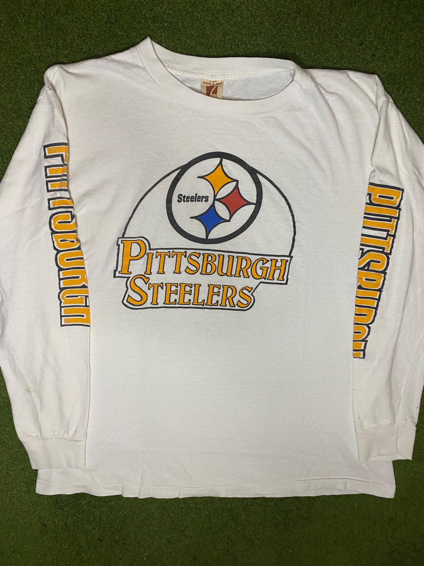 80s Pittsburgh Steelers - Vintage NFL Long Sleeve (XL) Gametime Vintage