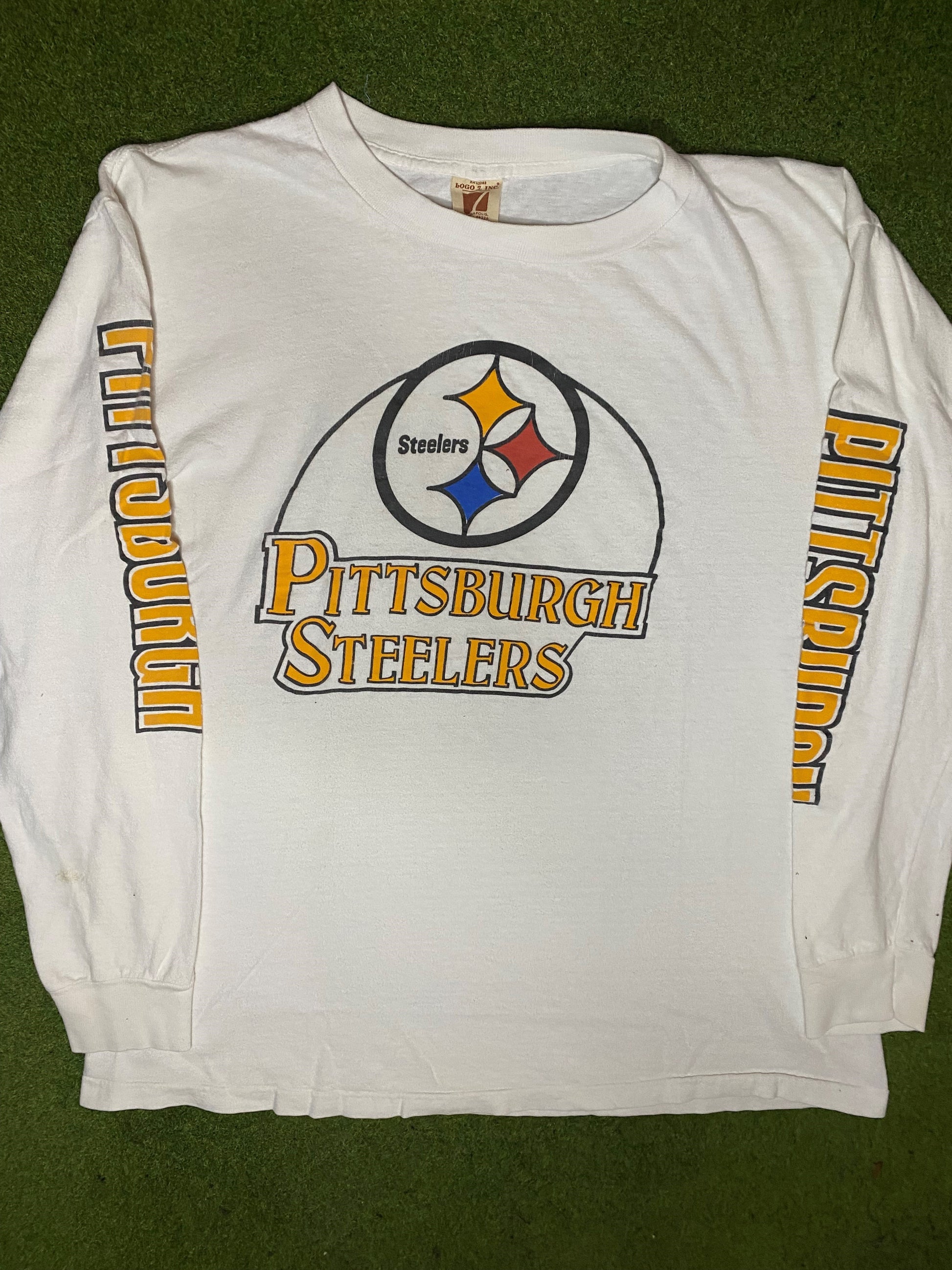 80s Pittsburgh Steelers - Vintage NFL Long Sleeve (XL)