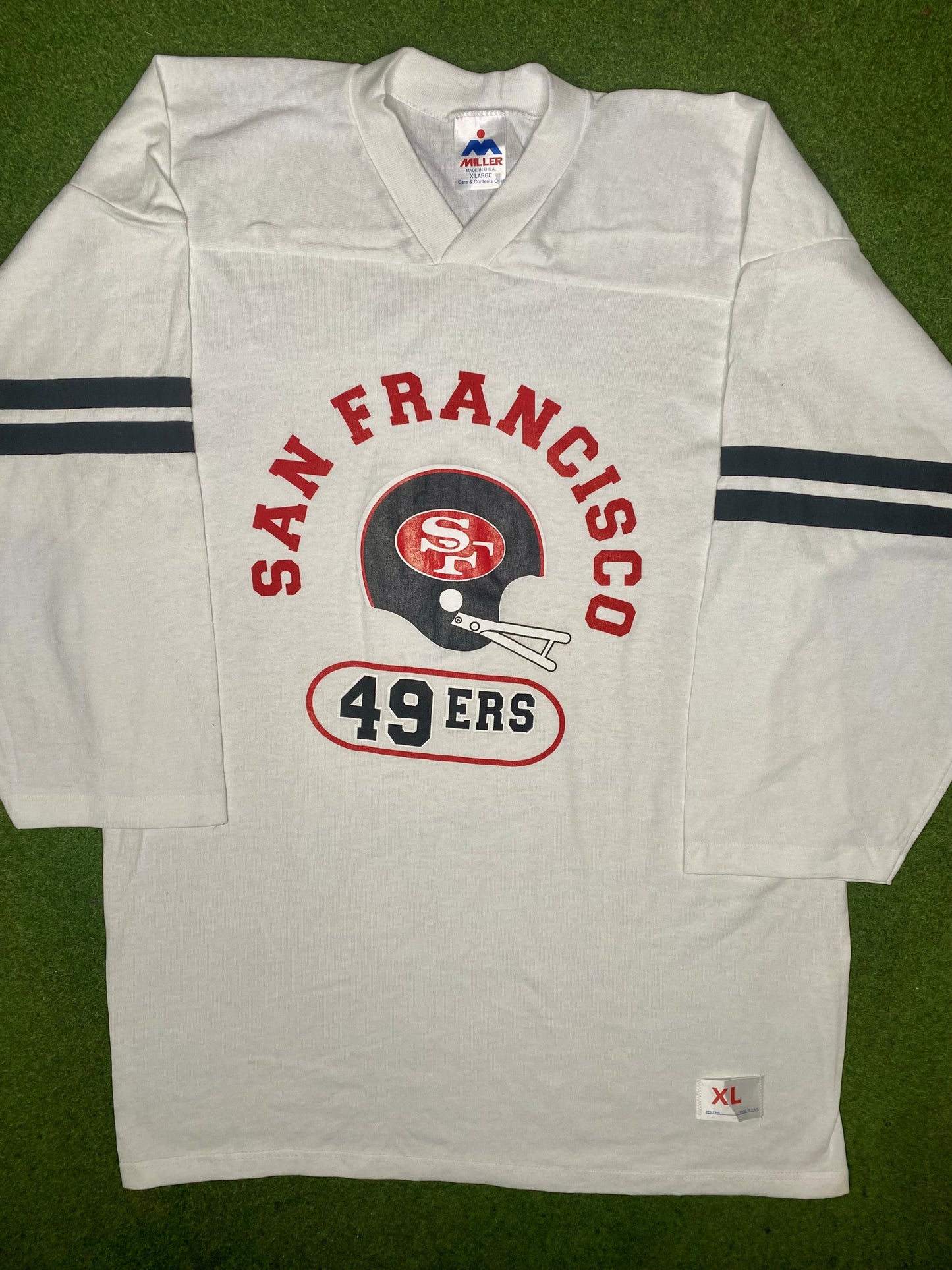 80s San Francisco 49ers - Vintage NFL 3/4 Sleeve (XL)