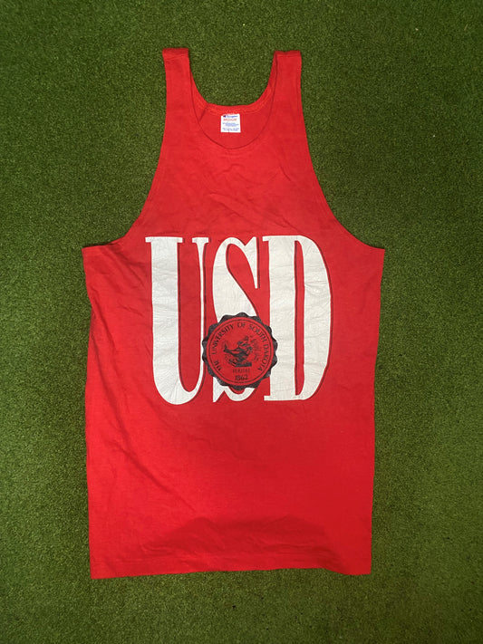 80s South Dakota Coyotes - Vintage University Tank (Medium)