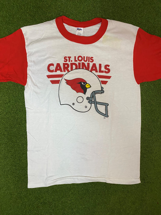 80s St. Louis Cardinals - Vintage NFL T-Shirt (Large) Gametime Vintage