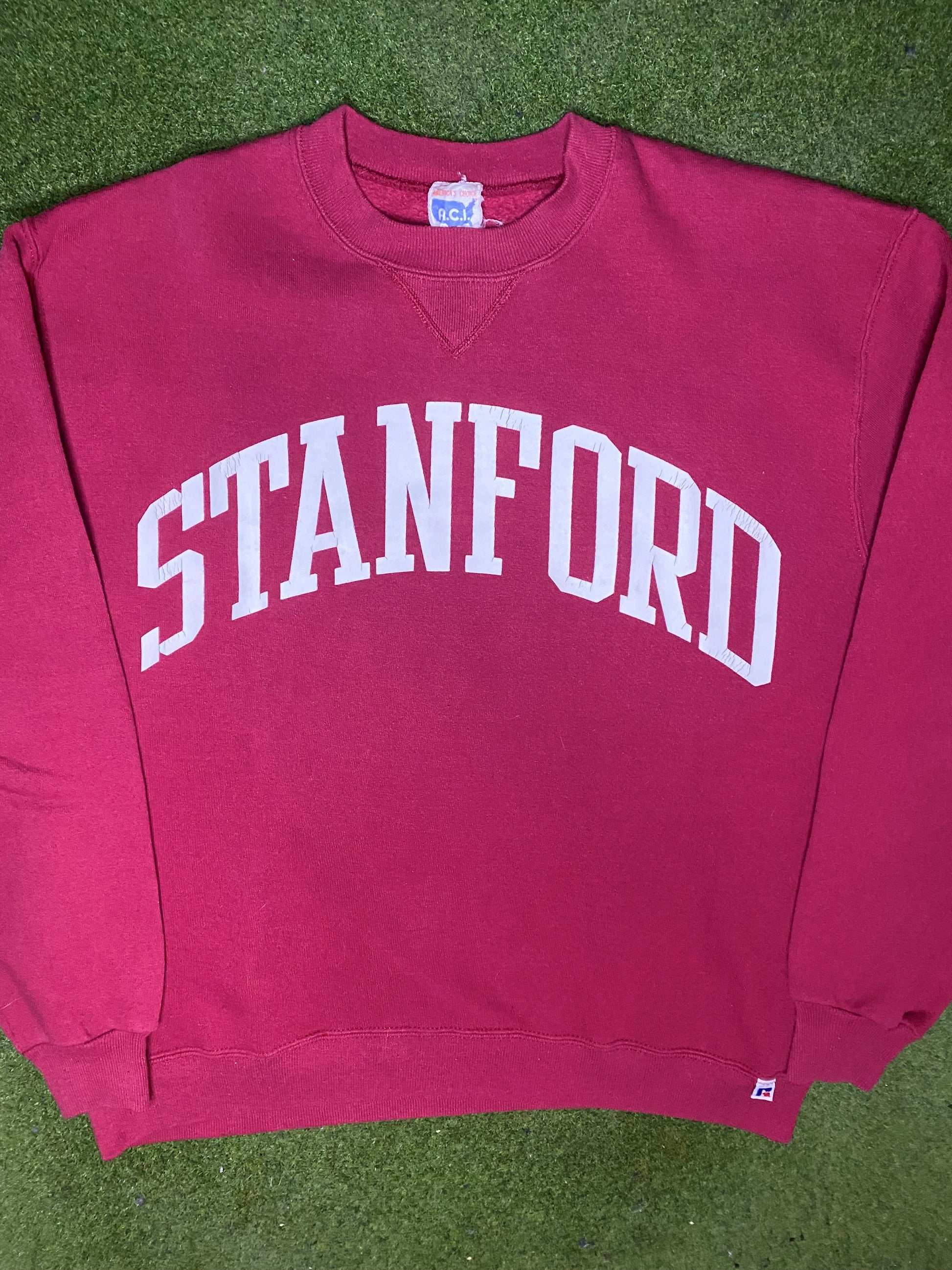 80s Stanford Cardinals - Vintage College Sweatshirt (Large) - Gametime Vintage