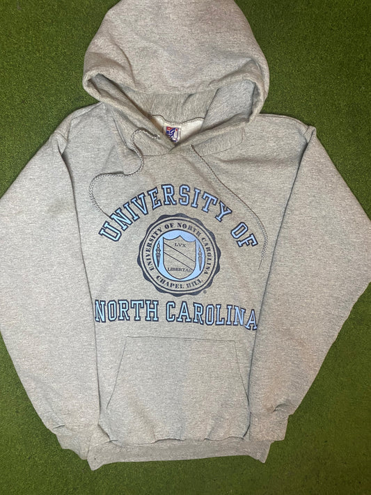 80s North Carolina Tar Heels - Vintage University Hoodie (Medium) Gametime Vintage