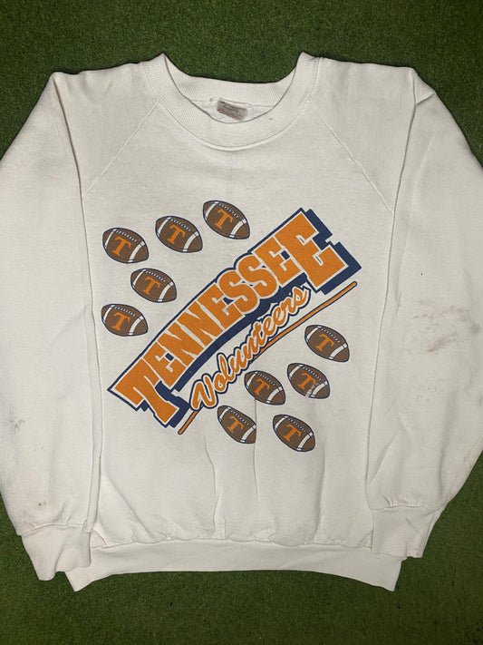 80s Tennessee Volunteers - Vintage College Football Sweatshirt (XL) - Gametime Vintage